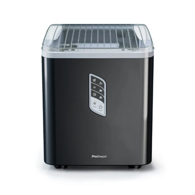 Pro Breeze Countertop Ice Cube Maker - 2L Self-Cleaning Machine With 15kg Daily Output in Black Unisex