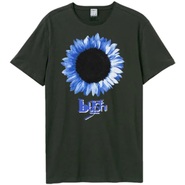 Amplified Amplified Men Sunflower Bush T-Shirt in Charcoal Size: X-Small Charcoal XS Male 5063806006893