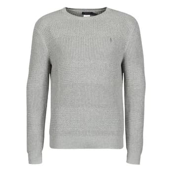 Polo Ralph Lauren PULL COL ROND EN COTON TEXTURE LOGO PONY PLAYER mens Sweater in Grey - Sizes EU S,EU M,EU L,EU XL,EU XS