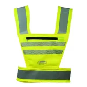 Weatherbeeta - Unisex Adult Reflective Bib (M) (Hi Vis Yellow) - Hi Vis Yellow