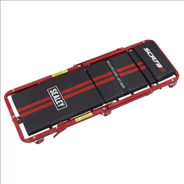 Sealey Creeper/Seat Steel with 7 Wheels & Adjustable Head Rest SCR79