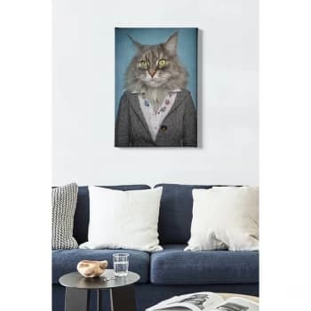 Kanvas Tablo (50 x 70) - 76 Multicolor Decorative Canvas Painting