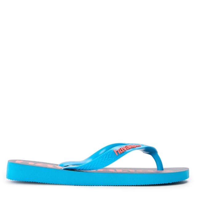 Havaianas Womens Top Logomania Turquoise Flip Flops Turquoise female 3/4