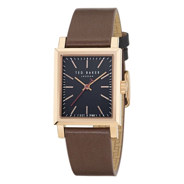 Ted Baker Mens Precision Quartz Analogue Watch Black/Metallic male One Size