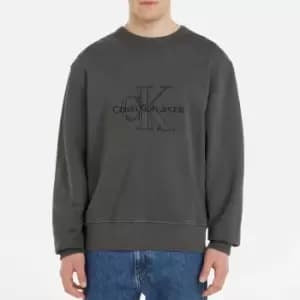 Calvin Klein Jeans Monologo Cotton Sweatshirt - M