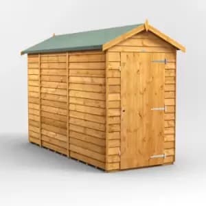 10x4 Power Overlap Windowless Apex Garden Shed