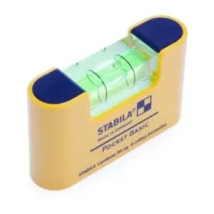 Stabila 70MM/2. 3/4" Basic Pocket Sized Spirit Level 1 Vial (17773-S)