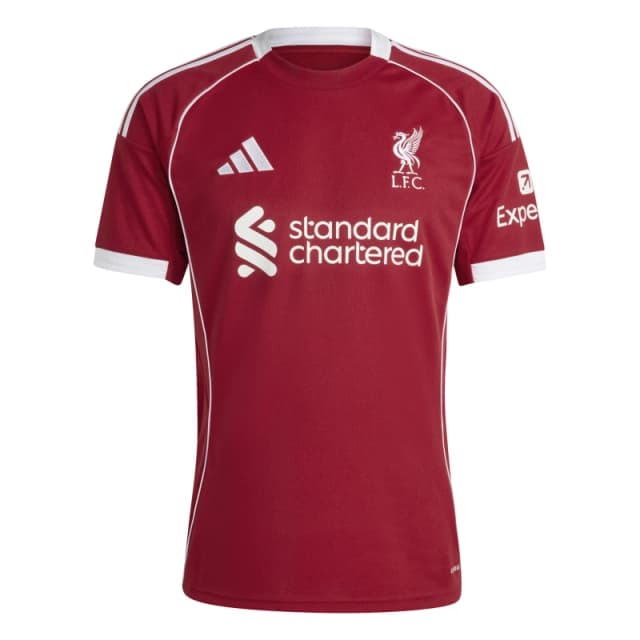 adidas Liverpool Home Shirt 2025 2026 Adults Domestic Replica Shirts S Red 37872508350