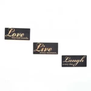 LAZ052 Multicolor Decorative Wooden Wall Accessory