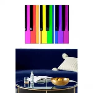 MDF7353716 Multicolor Decorative MDF Painting (3 Pieces)