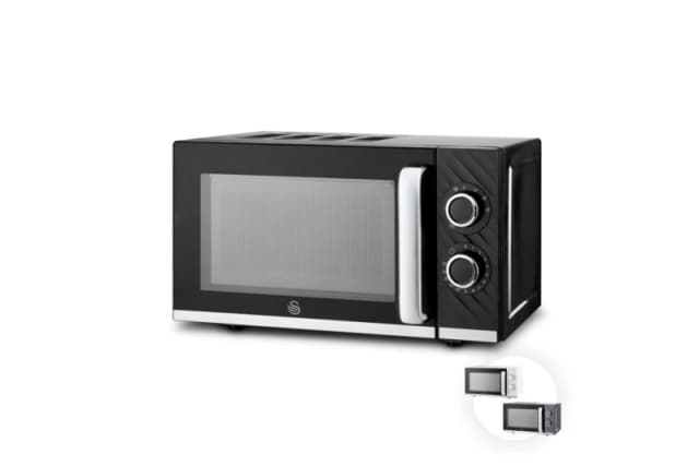 Swan Windsor 20L 800W Microwave in Black Unisex