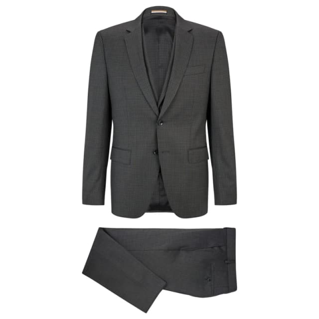 Boss Mens H-Huge Suit Black male 36 (46)