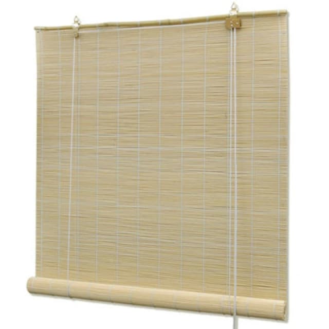 Vidaxl Roller Blind Bamboo 100X220 Cm Natural