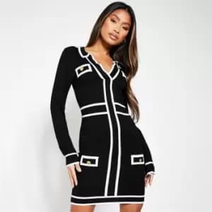 I Saw It First Military Pocket Detail Belted Cardigan - White