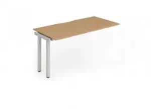 Trexus Bench Desk Single Extension Silver Leg 1400x800mm Oak Ref BE333