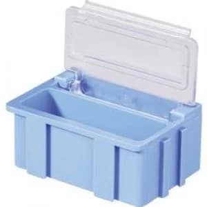 SMD box Blue Lid colour Transparent L x W x H 37 x 12