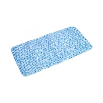 Croydex Mosaic Bath Mat Blue