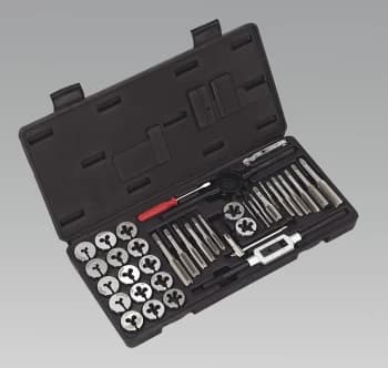 Sealey AK3012 Tap & Die Set 40pc Split Dies Metric