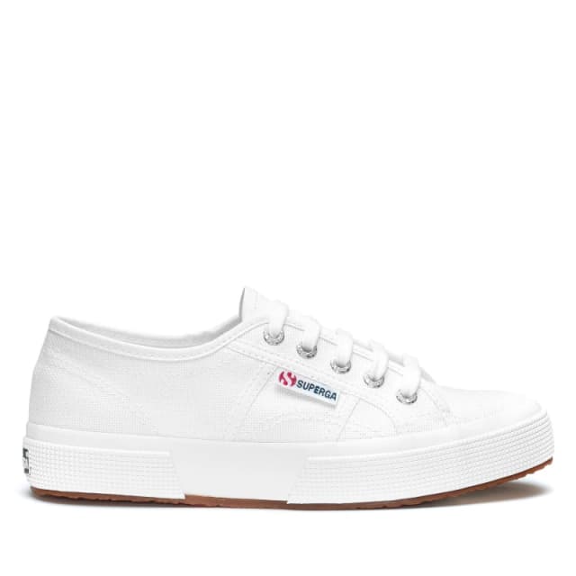 Superga Womens 2750 Cotu Classic Lace Up Canvas Shoes Trainers - UK 7 White female GDE2631WHT7
