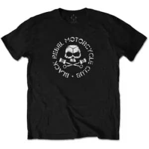 Black Rebel Motorcycle Club - Piston Skull Unisex XX-Large T-Shirt - Black