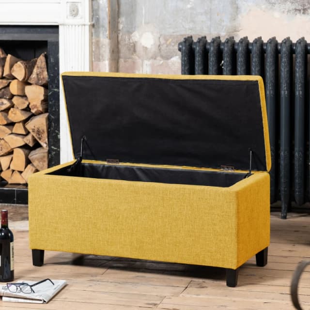 Artemis Home Henbury Storage Ottoman in Yellow Yellow Unisex