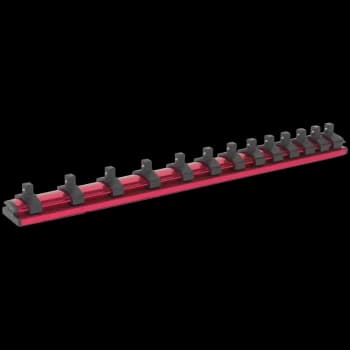 Sealey 1/4" Drive Magnetic Socket Retaining Rail 13 Clips 1/4"