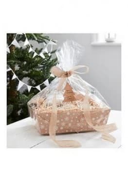 Ginger Ray Kraft Christmas Present Hamper Basket Making Kit