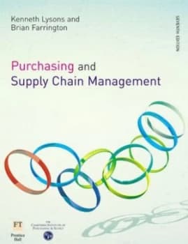 Purchasing and Supply Chain Management by Kenneth Lysons Paperback