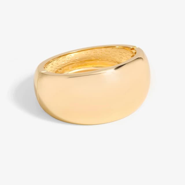 Jon Richard Gold Plated Wide Polished Cuff Gold