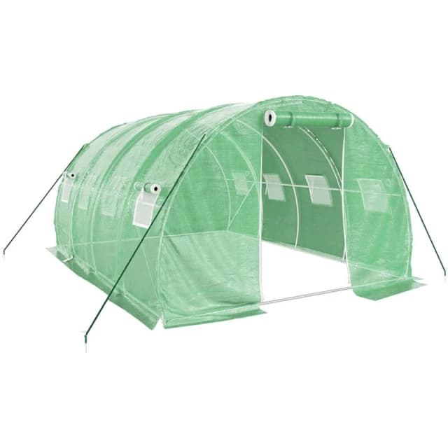 vidaXL Greenhouse with Steel Frame Green 12 m 4x3x2 m, Green 3188039