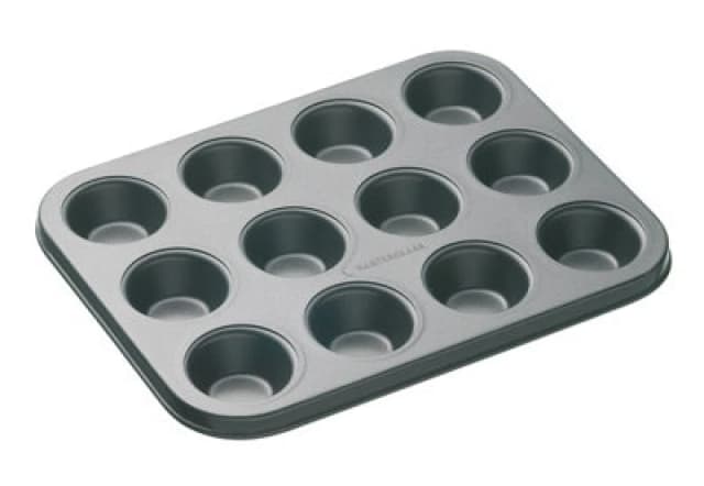 Masterclass Non-Stick 12 Hole Mini Tart Pan Grey