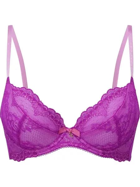 Gossard Superboost Lace Non Padded Plunge Bra Fuchsia