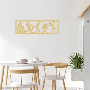 Musicians - Gold Gold Decorative Metal Wall Accessory