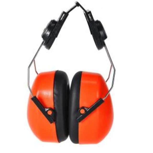 Portwest High Vis Clip On Ear Defenders for Endurance Helmets PS47ORR Colour: Orange