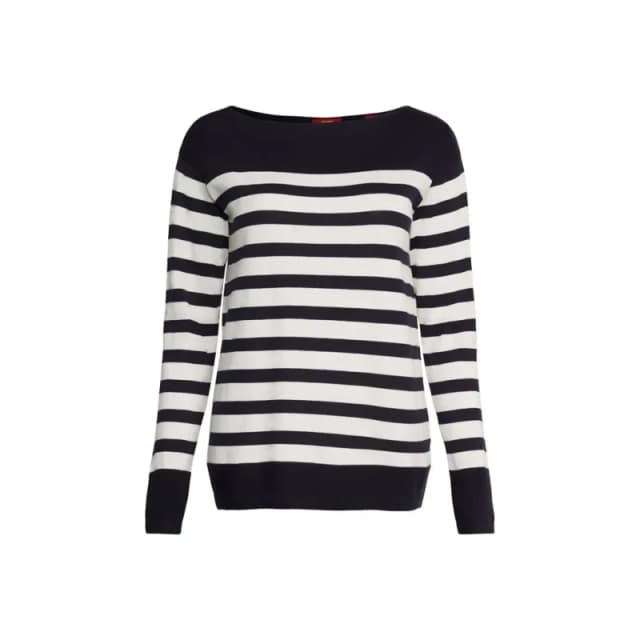 Esprit Womens boat-neck sweatshirt Esprit Bleu Female 2XS