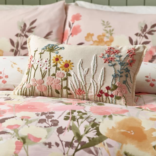 Catherine Lansfield Countryside Floral Cushion