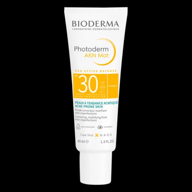 Bioderma AKN Mat SPF 30 For Combination Acne-Prone Skin - 40ml - Daily SPF Sunscreen - Face the Future