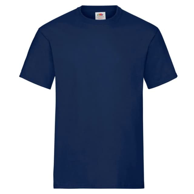 Fruit Of The Loom Fruit of the Loom Men Heavy Cotton T-Shirt in Navy Size: Medium Navy M Male 5063470449811