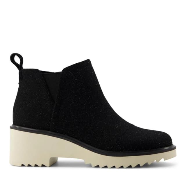 Toms Maude Twill Boots Black female UK 3