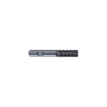 5545 8.00MM Carbide Multi Fluted Flatted Shank Standard Length End Mills - FIREX Coated