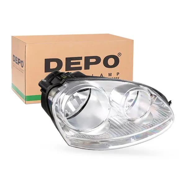 ABAKUS 441-1171R-LDEM1 Headlights Right H7/H7 with motor for headlamp levelling, without bulbs PX26d VOLKSWAGEN: Golf 5, Jetta 3