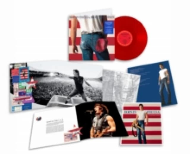 Bruce Springsteen Born In The U.S.A. - 40th Anniversary Red Vinyl + Lithograph - Sealed 2024 UK vinyl LP 196588751615