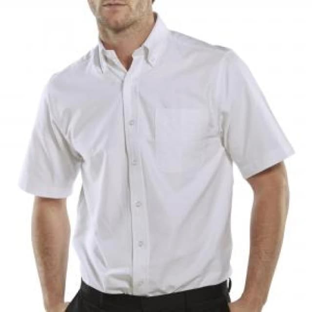 Beeswift Beeswift Short Sleeve Oxford Shirt White 16 OXSSSW16 OXSSSW16