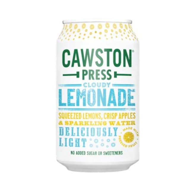 Cawston Press Cloudy Lemonade Fizzy Drink 330ml (24 Pack) CANS114