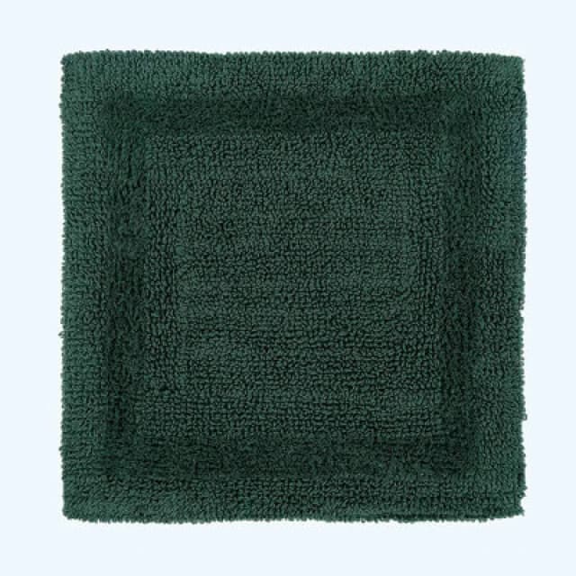 Homescapes Luxury Reversible Cotton Shower Mat - Forest Green