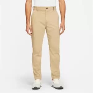 Nike Dri-FIT UV Slim-Fit Golf Chino Trousers Mens - Beige
