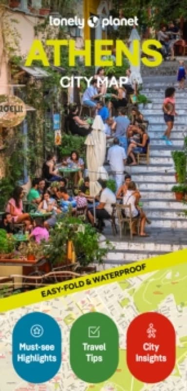 Lonely Planet Athens City Map : Durable, Waterproof, Easy-Fold Planning Map with Attractions & Walking Tours Sheet map, folded