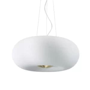 Arizona 5 Light Round Ceiling Pendant White