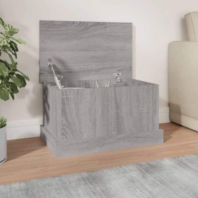 VIDAXL Storage Box Grey Sonoma 50x30x28cm Engineered Wood vidaXL 8720845793920