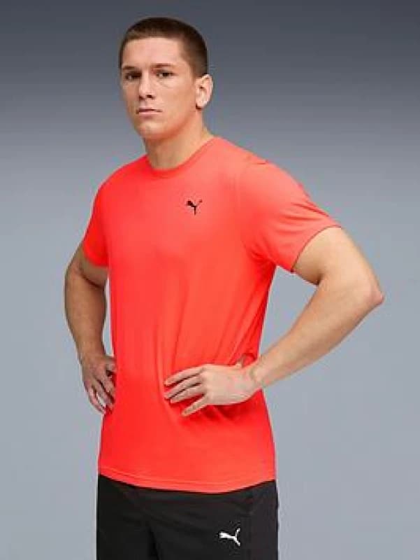 Puma Short Sleeve Gym T-Shirt bright red Men S;XXL;XL;L;M